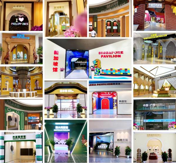 中國—東盟特色商品匯聚中心展館一覽。 中新物流園供圖